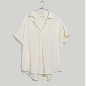 Madewell Courier Button-Back Shirt, small